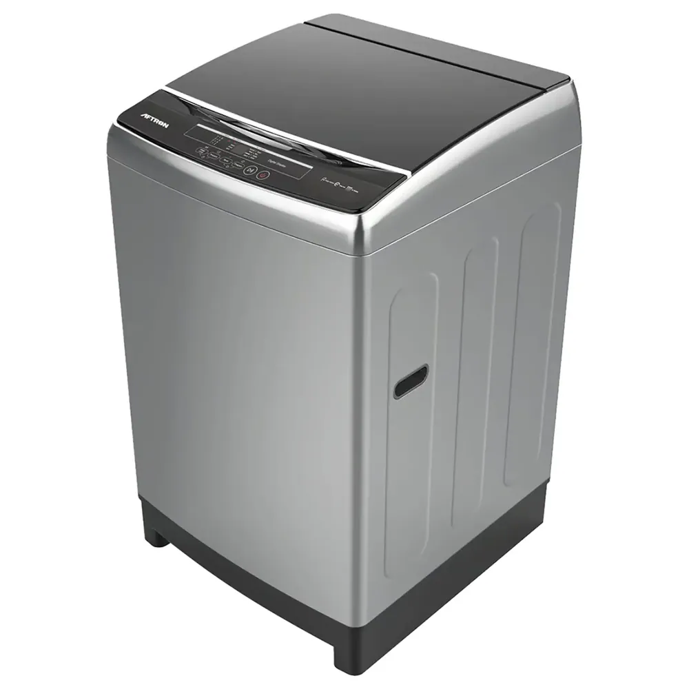 AFTRON WASHER 15 KG TOP LOAD FUZZY LOGIC DELAY START DARK SILVER