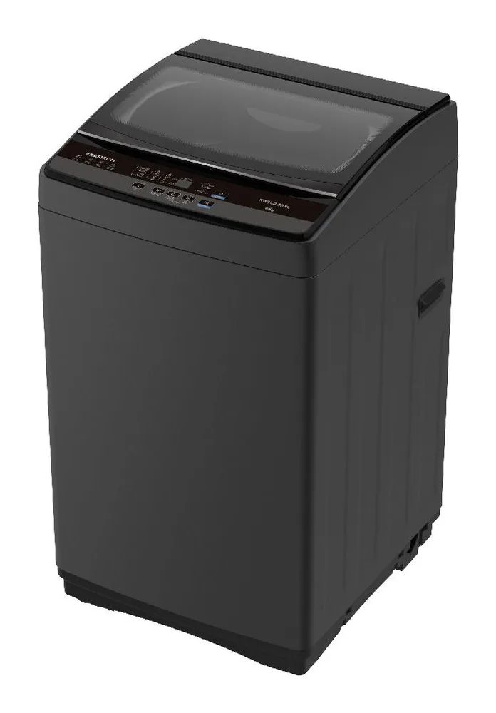 KASTRON WASHER 8 KG TOP LOAD FULL AUTO SILVER BACK PANEL 2 INLETS +PUMP