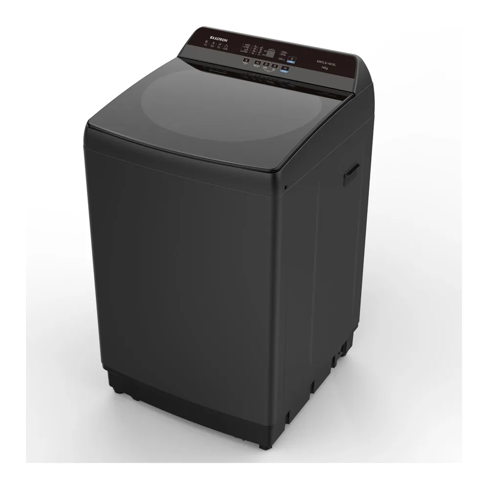 KASTRON WASHER 14 KG TOP LOAD FULL AUTO SILVER 2 INLETS +PUMP-BACK CONTROL