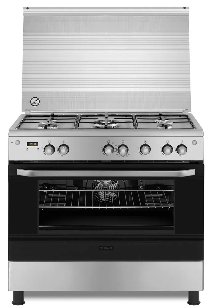 FRIGIDAIRE COOKER 90 X 60 FULL SAFETY W/FAN 5 BURN. SS