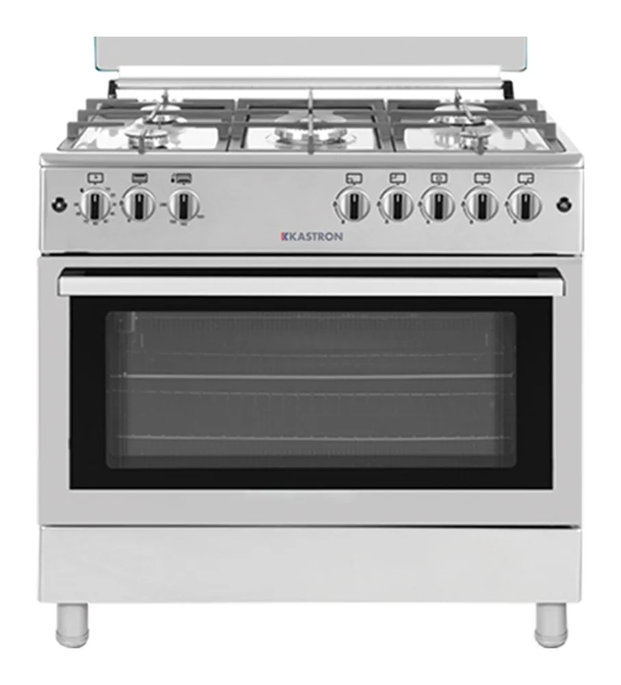 KASTRON COOKER 90X60 GAS FULL SAFETY S/S +2 FAN TURKEY