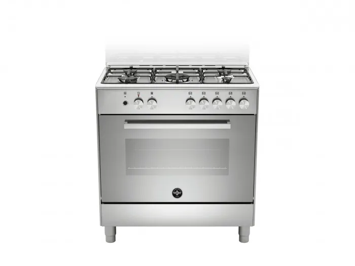 LA GERMANIA COOKER 80 X 50 FULL SAFETY 5 BURN. GAS OVEN SS