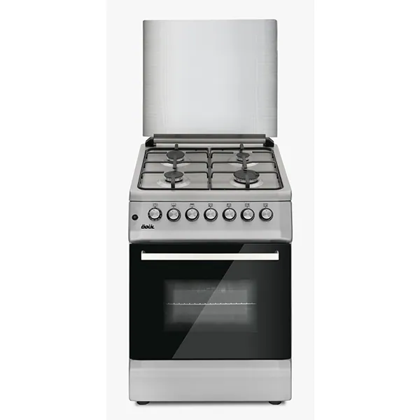 ODUL COOKER 60 X 60 FULL SAFETY 4 BURNER GAS OVEN SS/BLACK