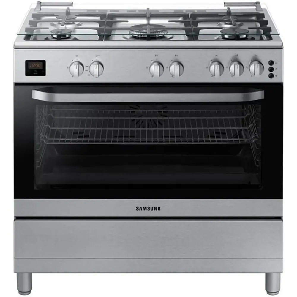 SAMSUNG COOKER 90 X 60 FULL SAFETY W/FAN 5 BURN. DIGITAL DISPLAY SS TURKEY