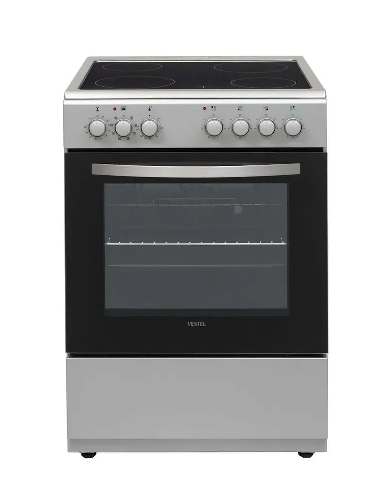 VESTEL COOKER 60 X 60 ELECTRIC 4 ZONES CERAMIC HOB FULL SAFETY SS TURKEY
