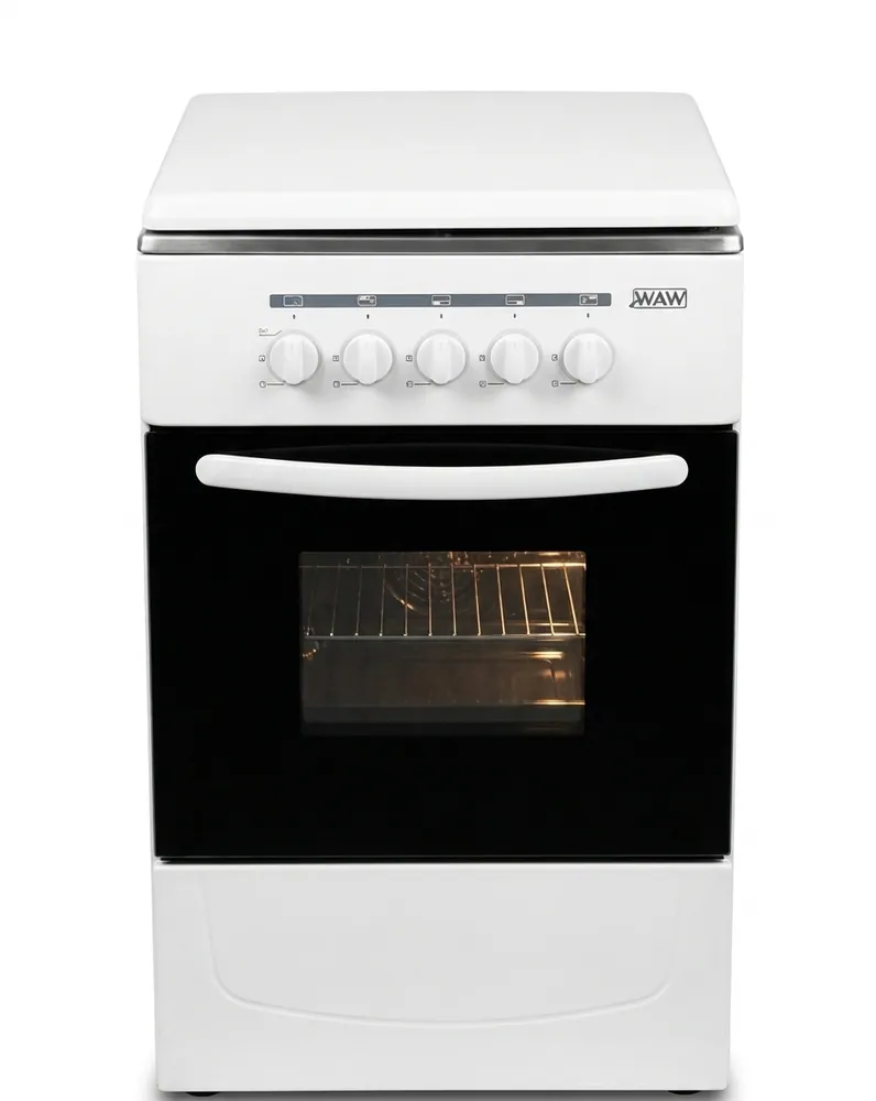 WAW COOKER 50 X 50 FULL SAFETY 4 BURN. WHITE TURKEY