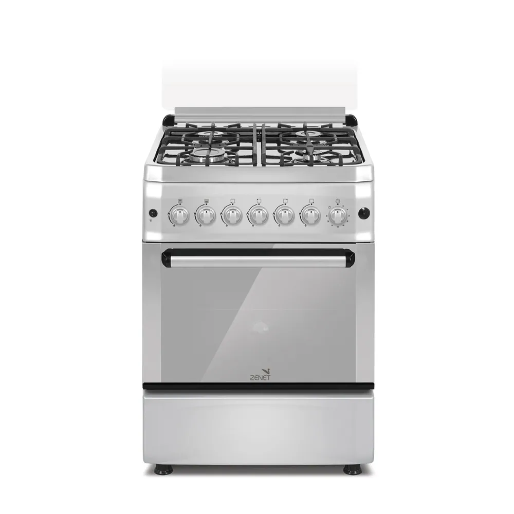 ZENET COOKER 60 X 60 FULL SAFETY 4 BURN. SS TURKEY