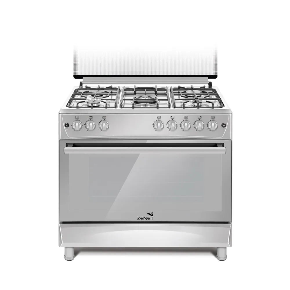 ZENET COOKER 90 X 60 FULL SAFETY 5 BURN. SS TURKEY