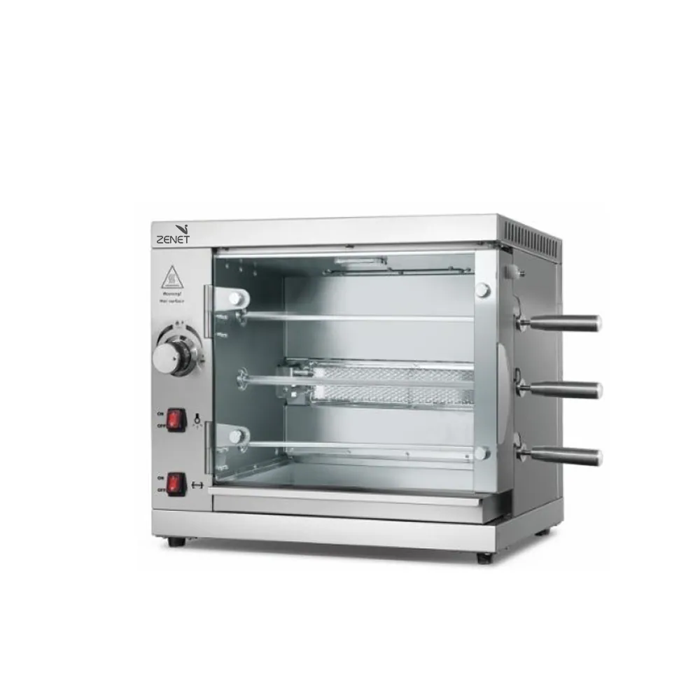 ZENET CHICKEN ROTISSERIE 3 LAYER STAINLESS STEEL GAS