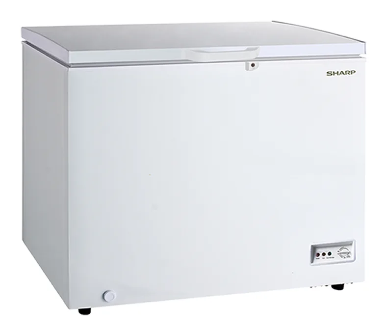 SHARP CHEST FREEZER 400 LTR MANUAL DEFROST LOCK WHITE