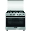 GLEM GAS COOKER 90 X 60 FULL SAFETY HEAVY DUTY W/FAN 5 BURN. SS ITALY