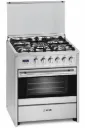 MEIRELES COOKER 60 X 60 GAS 4 BURN. GAS OVEN SS