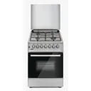 ODUL COOKER 60 X 60 FULL SAFETY 4 BURNER GAS OVEN SS/BLACK