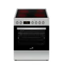 ZENET COOKER 60 X 60 ELECTRIC 4 VITROCERAMIC ZONES FULL SAFETY INOX TURKEY