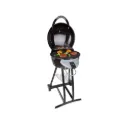 ZENET BBQ GRILL ELECTRIC AND CHARCOAL 2-IN-1 BLACK
