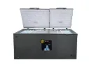 ZEN CHEST FREEZER 650 LTR AUTO DEFROST DOUBLE DOOR GREY