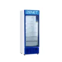 ZENET SHOWCASE FREEZER 500 LTR SINGLE DOOR GLASS WHITE/BLUE