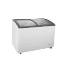 ZENET CHEST FREEZER SHOWCASE 278 LTR GLASS DOOR WHITE
