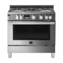 ELECTROLUX COOKER 90 X 60 FULL SAFETY HEAVY DUTY W/FAN 5 BURN. SS